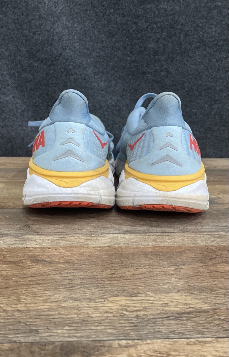 Hoka Arahi 6 Blue Yellow Orange Running Shoes Size 10D
