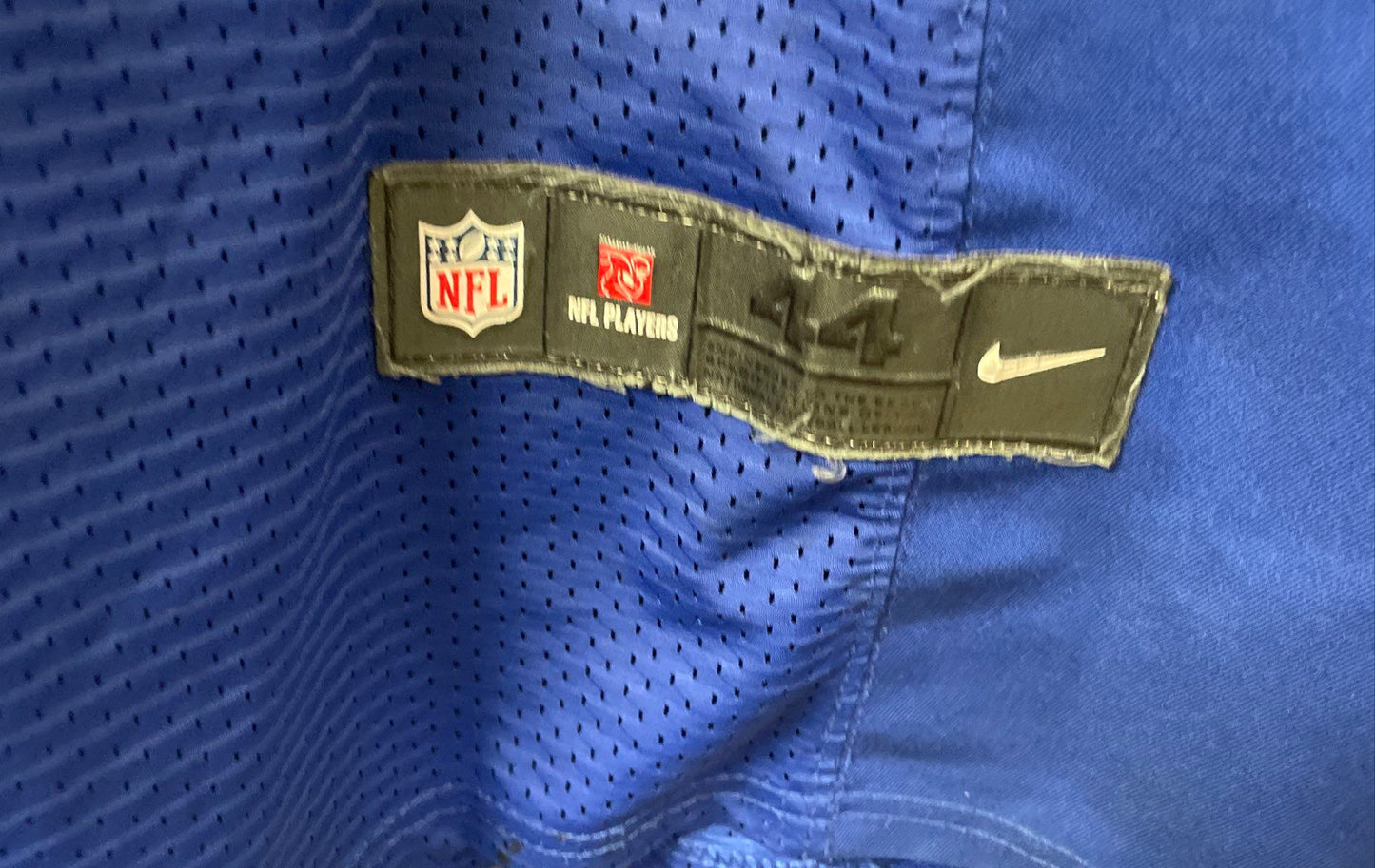 Nike Men's NY Giants Sterling Shepard #87 On Field Blue Football Jersey Sz 44