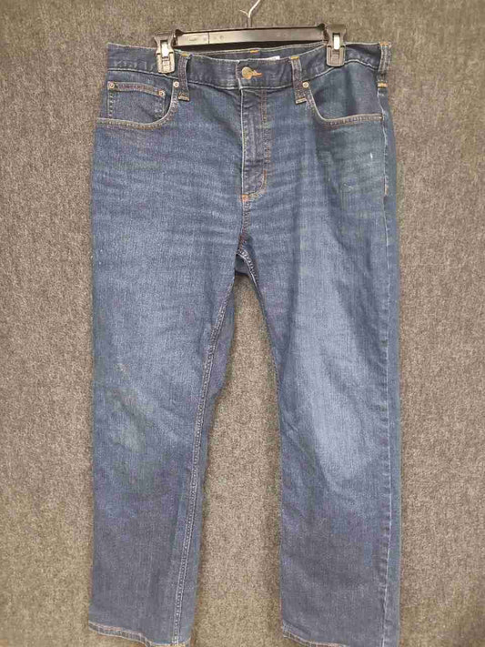 Carhartt Men's Dark Wash Blue Relaxed Fit Straight Leg Jeans Size 36x30
