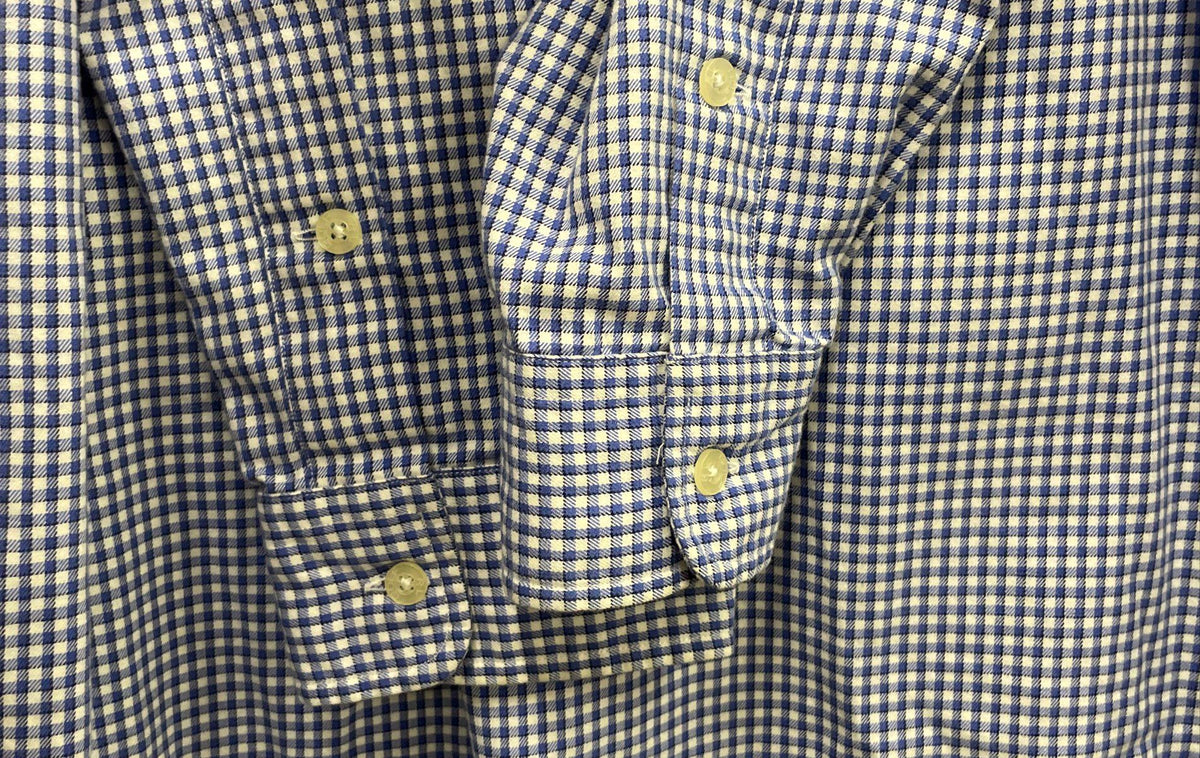 Ralph Lauren Golf Men's Tilden Blue White Gingham Check Button Down Shirt Sz XL
