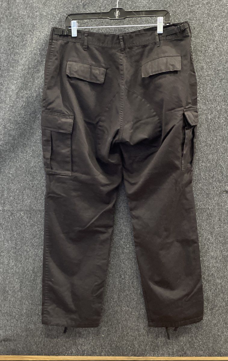 Rothco Men's Black BDU Tactical Cargo Pants Military Style Size Large Regular