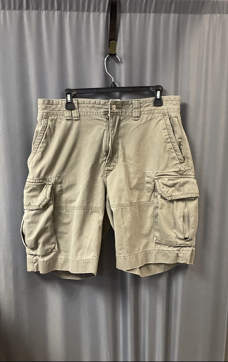 Ralph Lauren Men's Olive Green Classic Polo Chino Cargo Shorts Sz 33