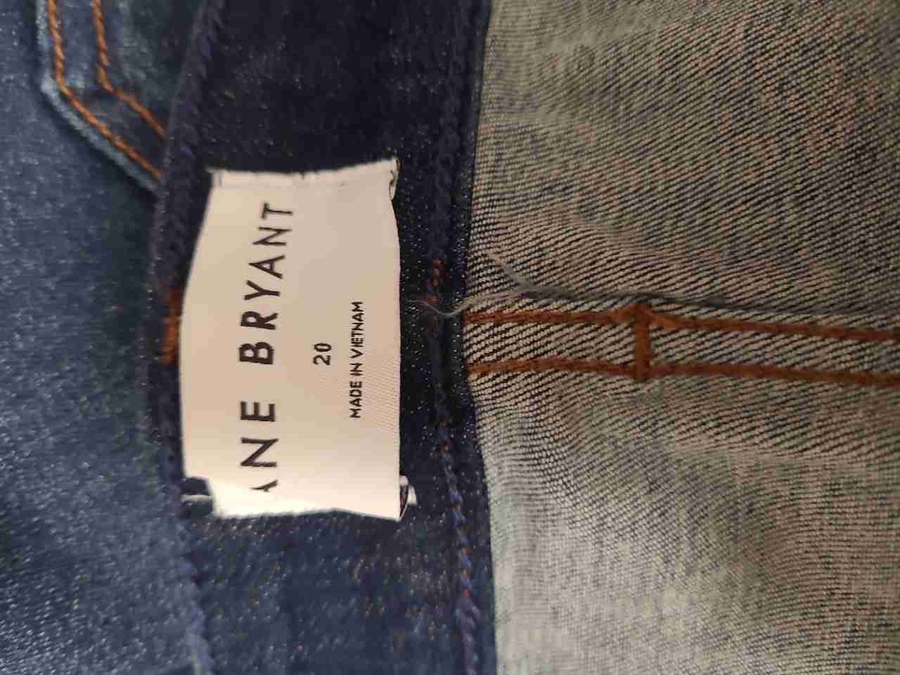 Lane Bryant Women's Dark Wash Straight Leg Stretch Denim Jeans Sz 20 NWT