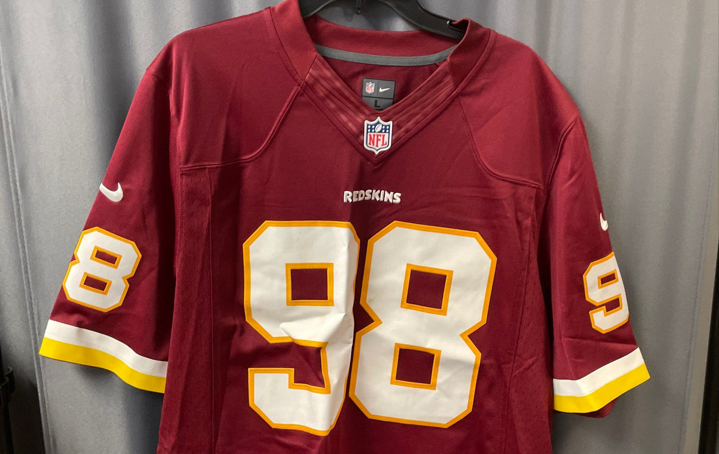 Nike Men's Washington Redskins Brian Orakpo #98 On Field Jersey Burgundy Sz L