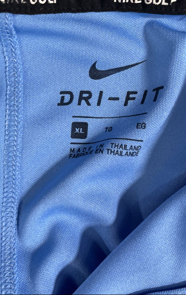 Nike Men's Light Blue Dri-FIT Golf Polo Shirt Short Sleeve Solid Size XL