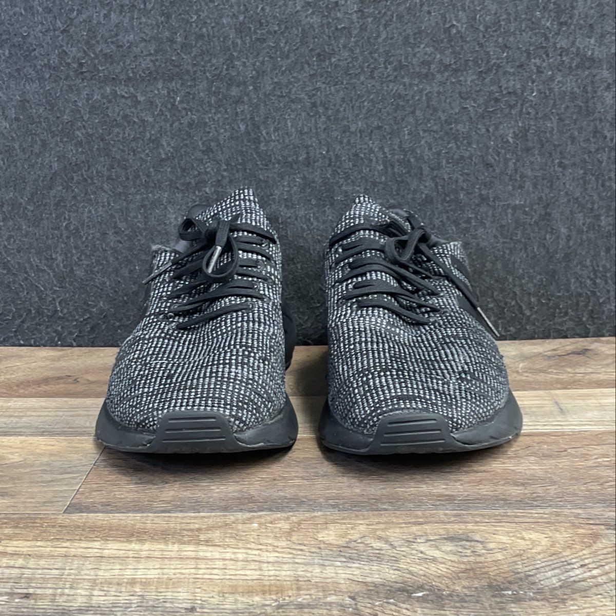 Adidas Swift Run 22 Core Black Grey Knit Lifestyle Sneakers Men's Size 7