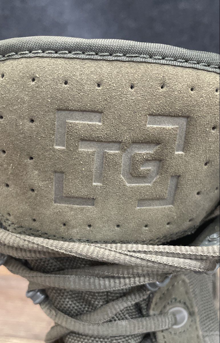 TacticalGear.com Sage Green 8" Suede Nylon Tactical Duty Boots Size 7.5W