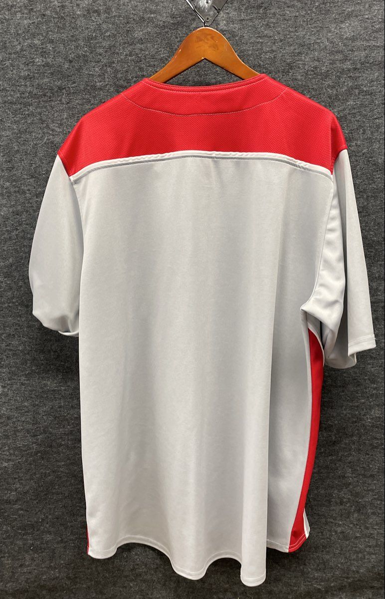 Dynasty Men's Washington Nationals MLB Baseball Jersey Grey Red Sz 2XL