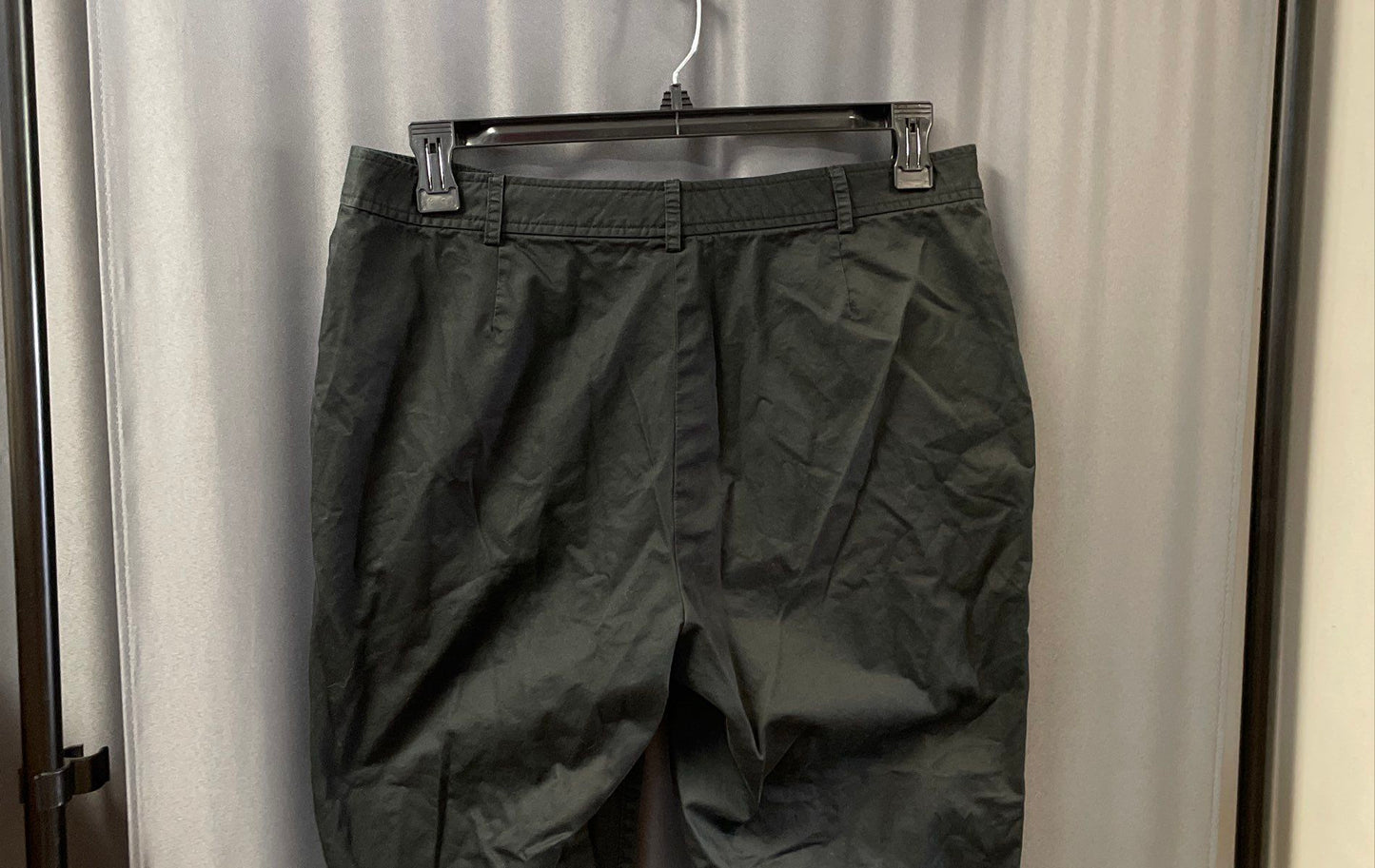 Lauren Ralph Lauren Women's Black Chino Slacks 100% Cotton Pants Size 12