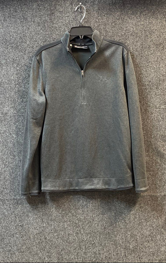 Under Armour Men's Gray ColdGear 1/4 Zip Pullover Sweater Sz M
