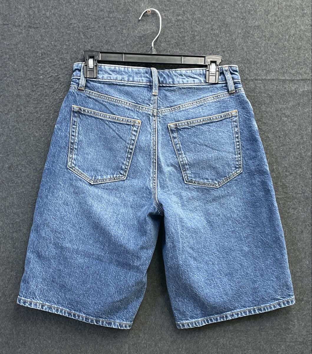 Rivete Denim Women's Blue Curvy Fit Bermuda Shorts Sz 24P