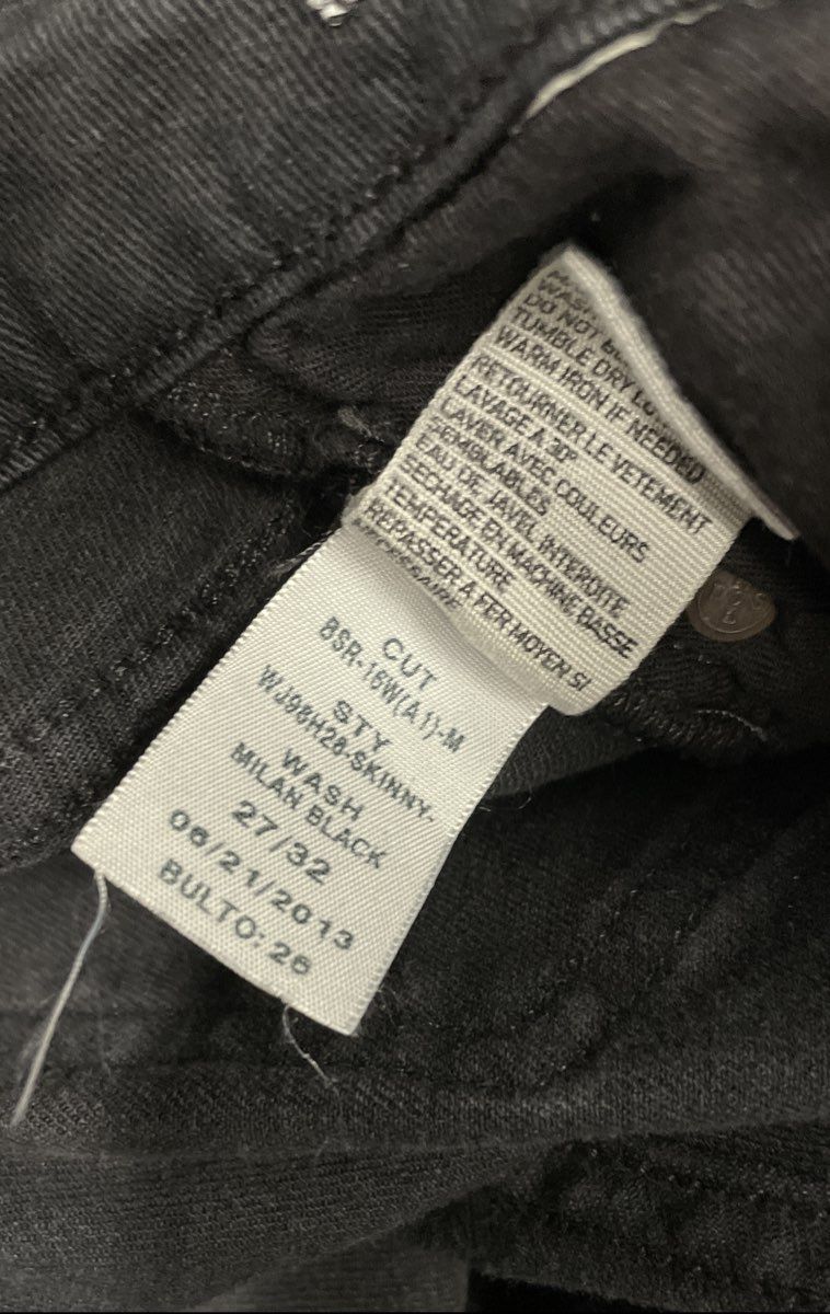 Denim & Supply Ralph Lauren Women's Black Faded Skinny Jeans Sz 27x32