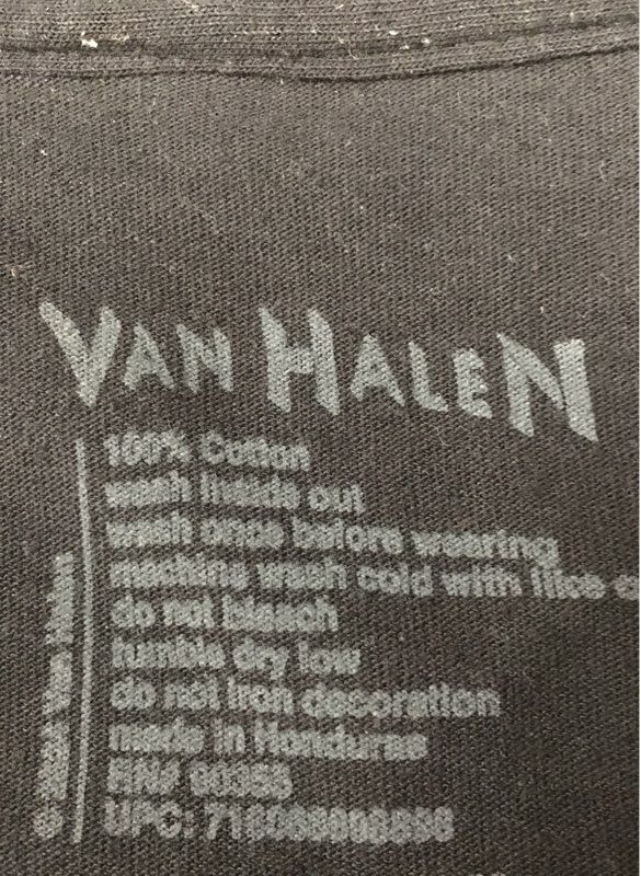 Van Halen Racing 84 Graphic T-Shirt Officially Licensed Black Sz 2XL