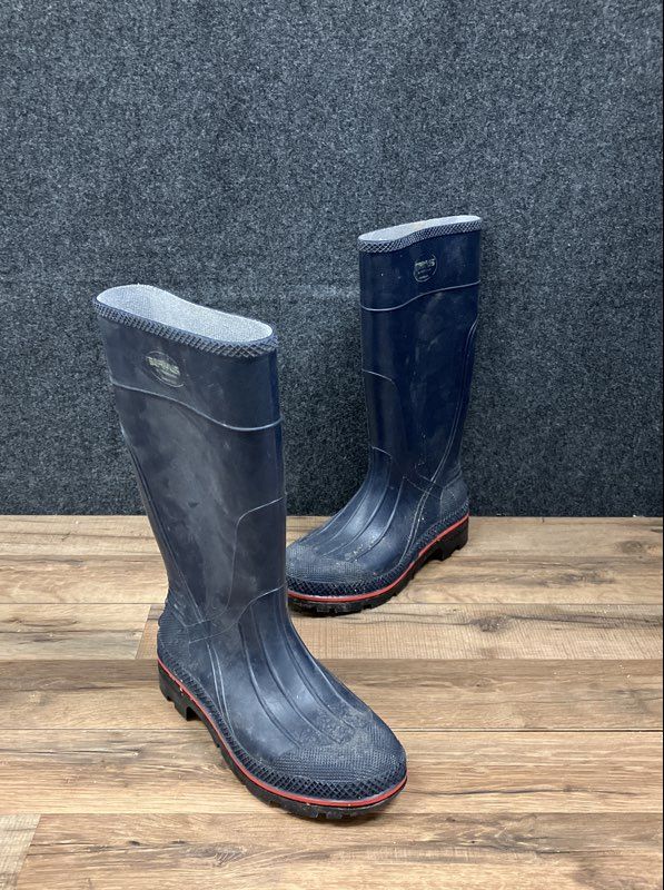 Servus Navy Blue Rubber Knee High Rain Chore Boots Women's Size 9
