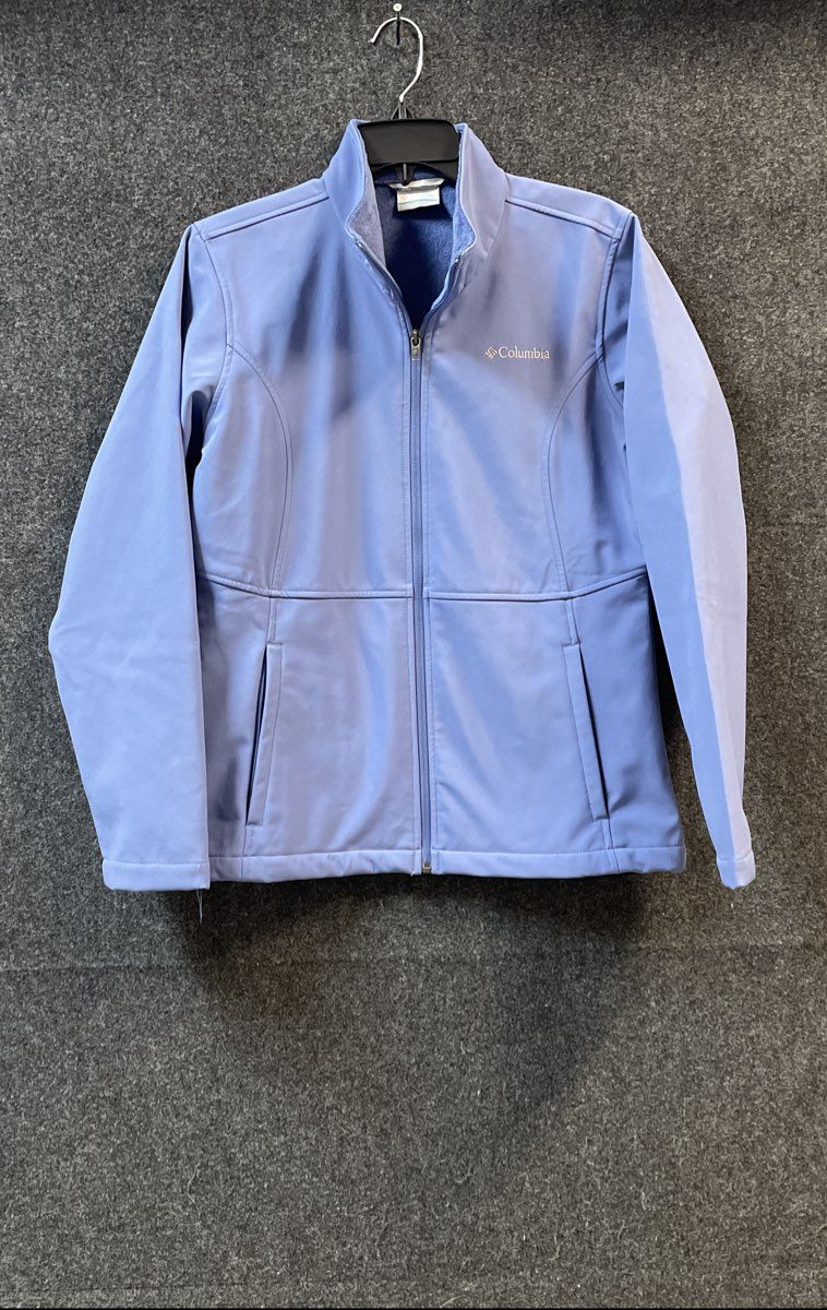 Columbia Women's Periwinkle Full Zip Softshell Fleece Lined Jacket Size M