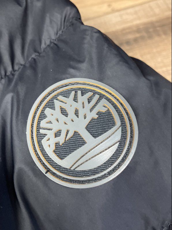 Timberland Men's Black Thermore Quilted Puffer Jacket Full Zip Insulated Sz L