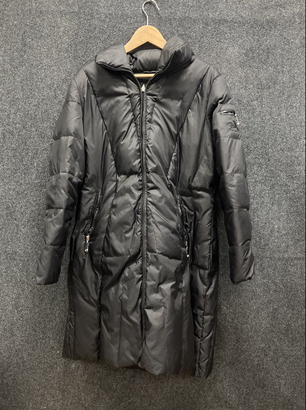 ZeroXposuer Women's Black Long Down Insulated Puffer Coat Size L