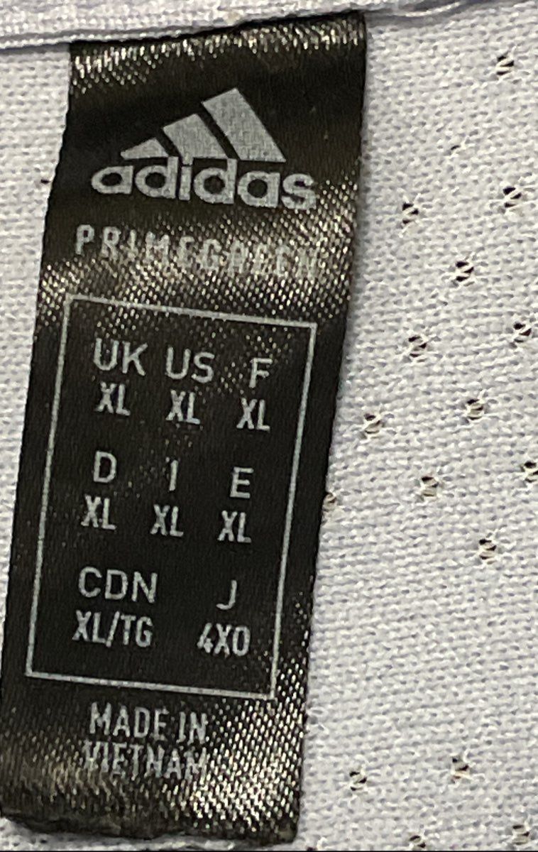 Adidas Men's Light Blue Primegreen Textured Camo Polo Shirt Sz XL