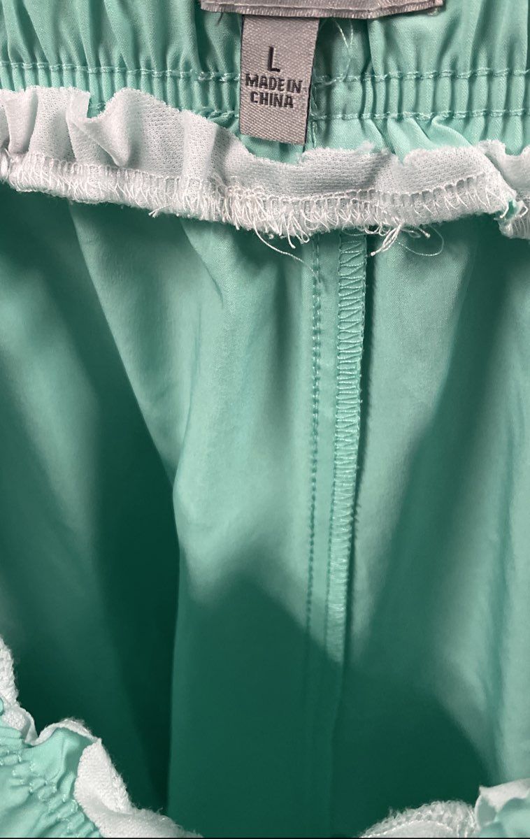 Ocean + Coast Men's Swim Trunks Shorts Mint Green Elastic Waist Mesh Lined Sz L