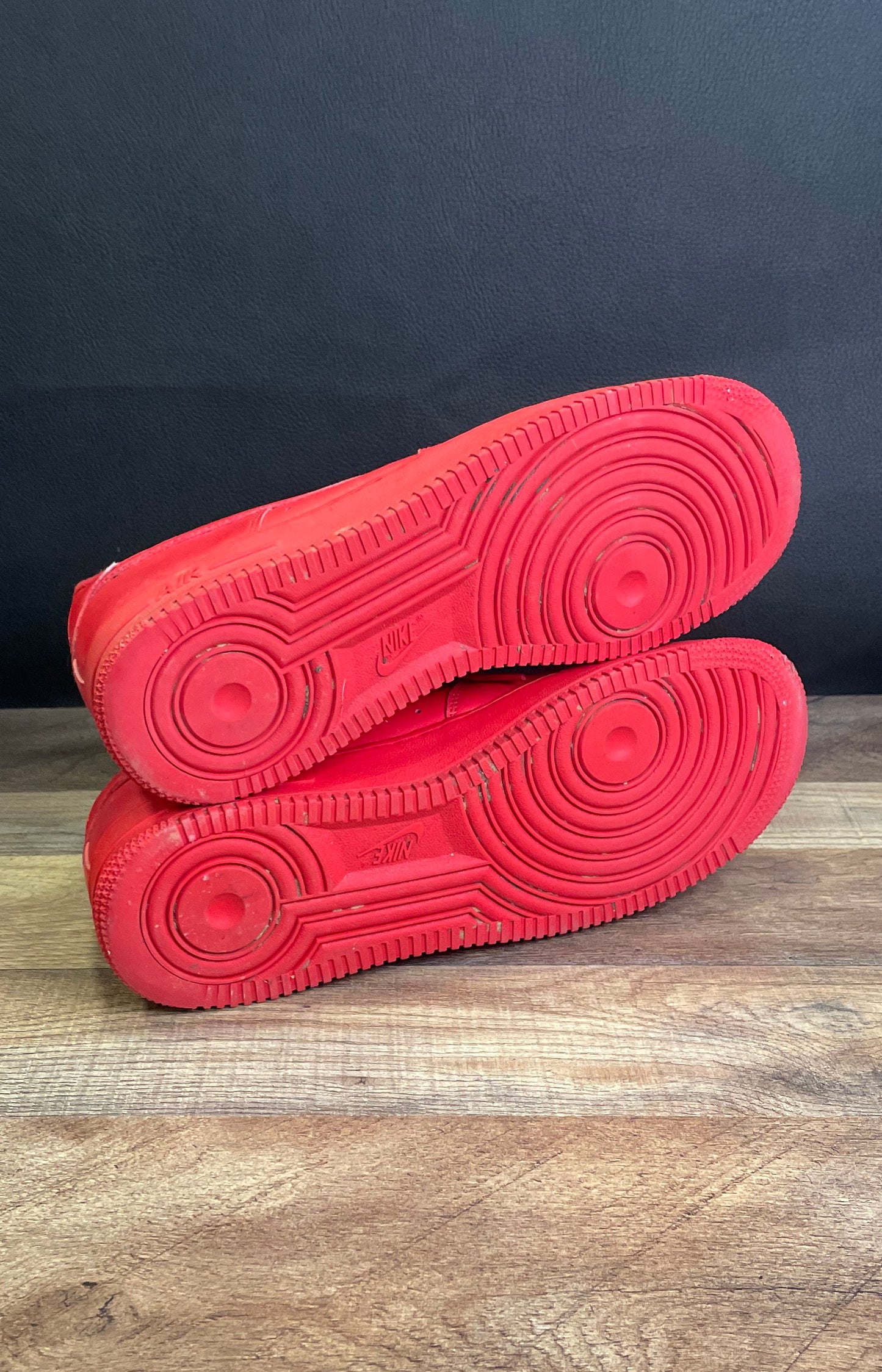 Nike Air Force 1 Low Triple Red University Red Sneakers Men's Size 10