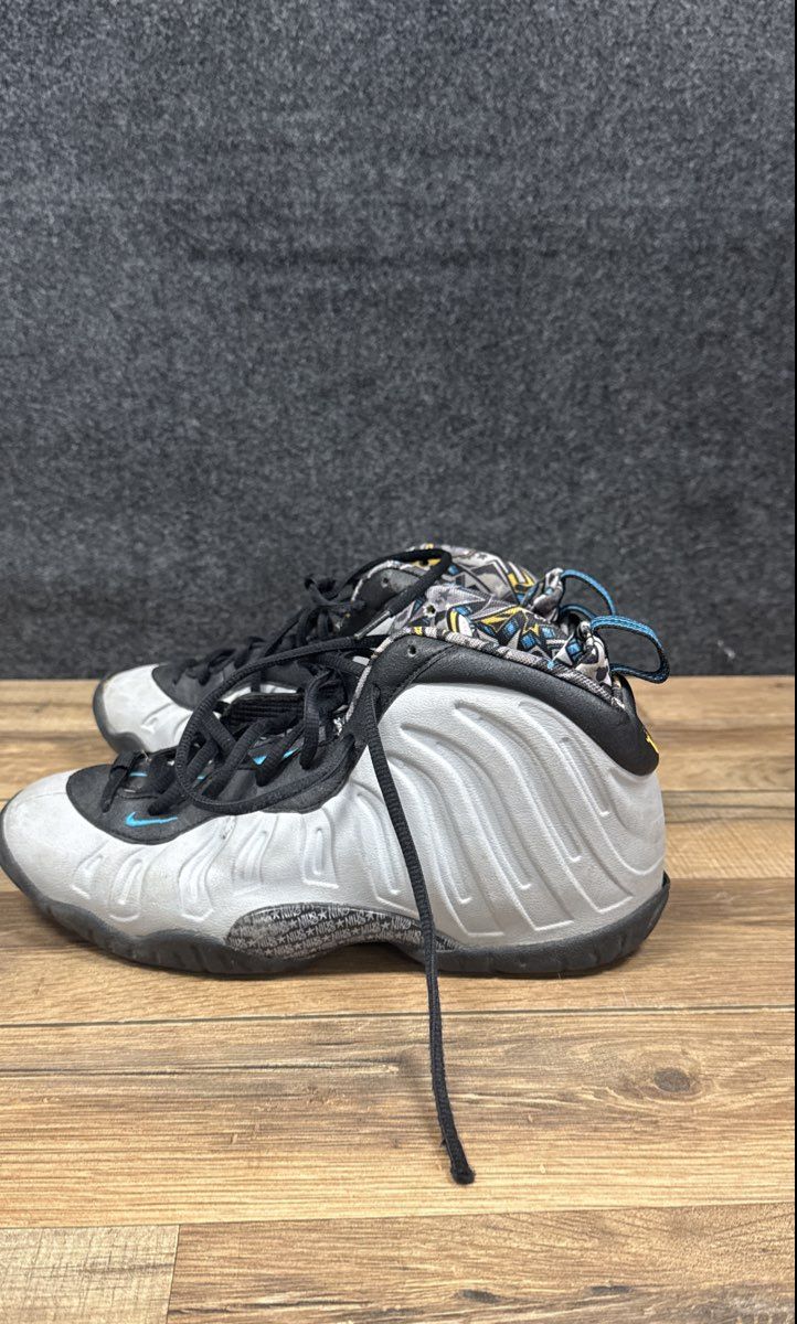 Nike Little Posite One Graffiti 644791-009 Kids Basketball Shoes Size 6Y