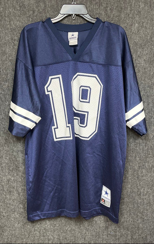 NFL Dallas Cowboys Men's Jersey Blue Miles Austin #19 Size L