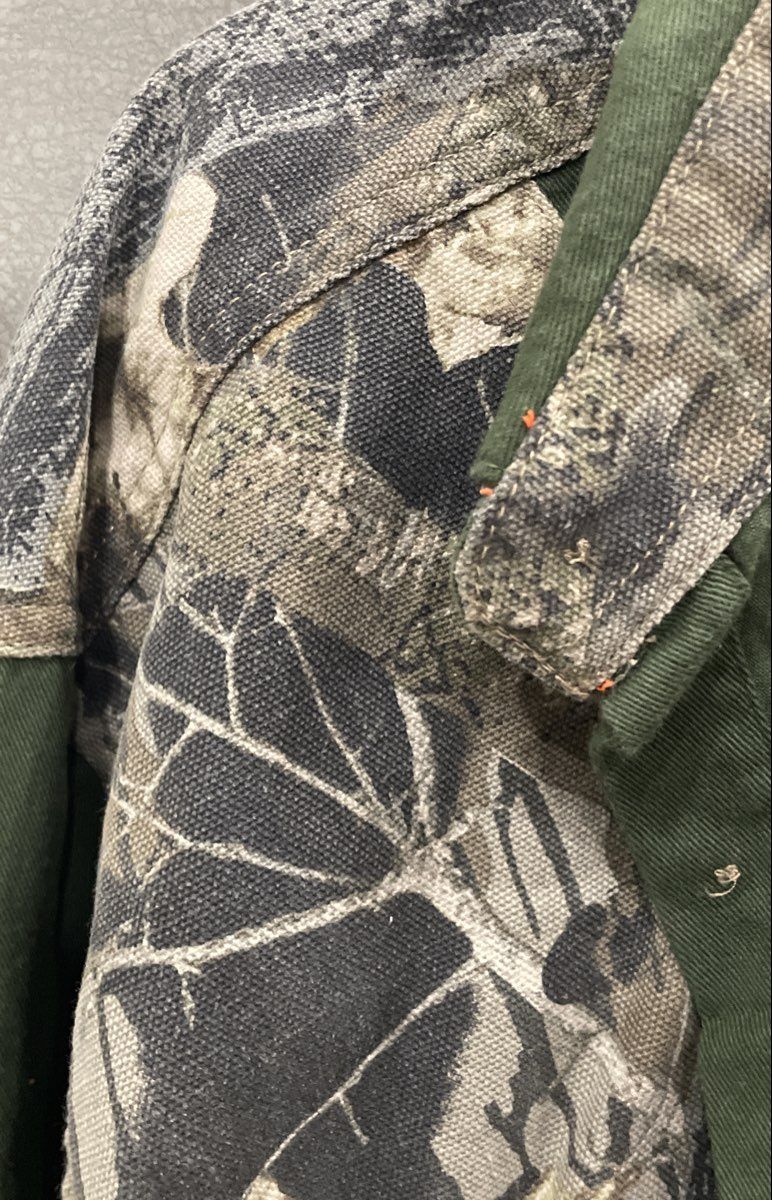 H.S. Strut Men's Vintage 90s Green Camo Accent Button Up Hunting Jacket Sz XL