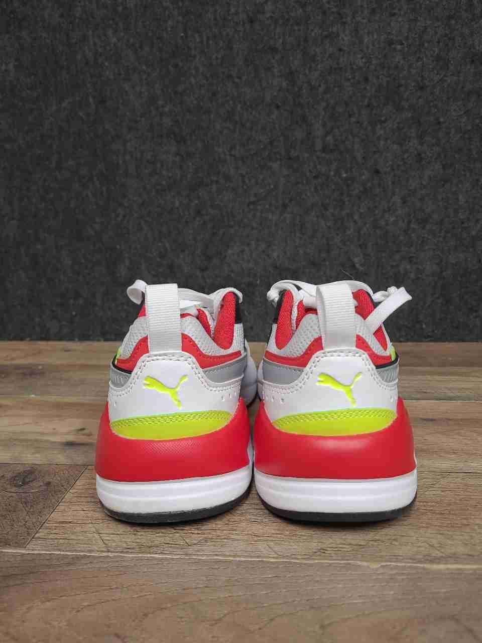 Puma X-Ray Speed Lite White Red Yellow Black Sneakers Big Kids Size 6C