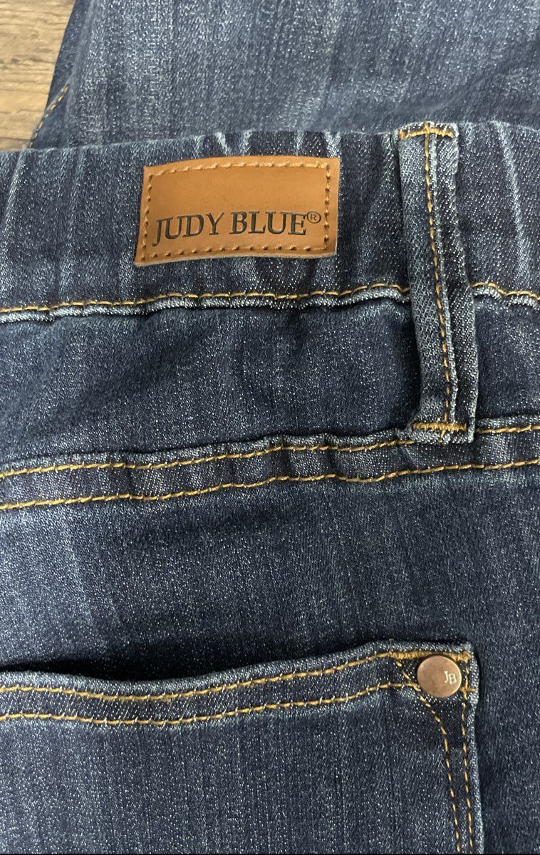 Judy Blue Women's Pull On Skinny Jeans Dark Wash High Rise Stretch Sz 18W