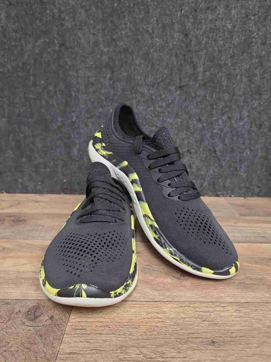 Crocs LiteRide 360 Pacer Black Citrus Marbled Men's Sneakers Size 8
