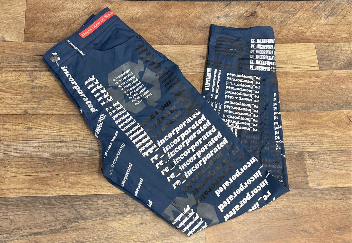 Adidas Men's Always Open on Sundays Graphic Blue Pants Sz 32