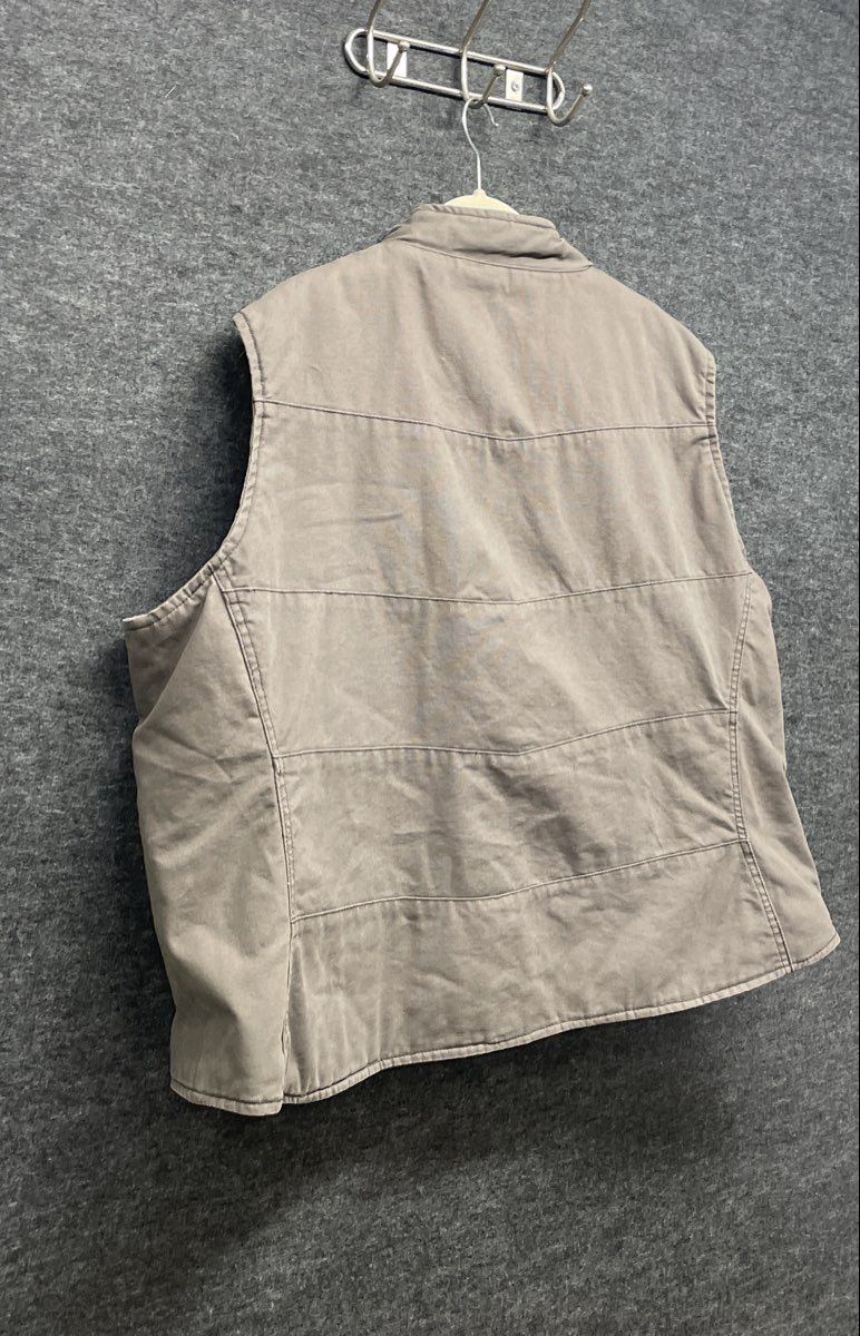 Berne Women's Brown Quilted Lined Canvas Workwear Full Zip Vest Sz 4XL