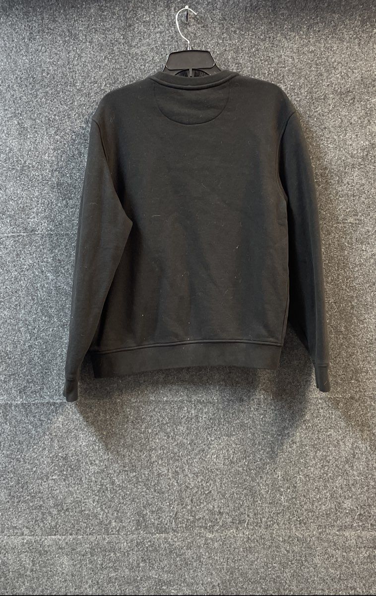 Lacoste Men's Black Classic Fit Cotton Blend Logo Pullover Sweatshirt Sz L