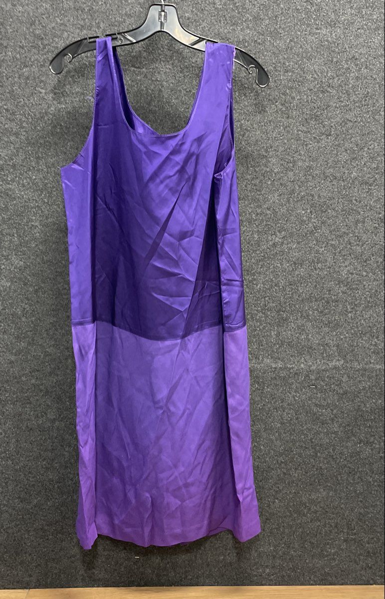 Vintage 90s Stuart Alan Women's Purple 2-Piece Dress Set Frog Closures Sz 14