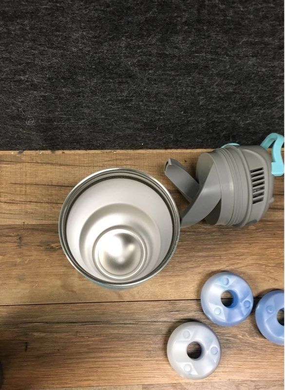 As Seen On TV Refreshing Air Cooler Personal Fan Tumbler Lot of 2 Gray & Teal