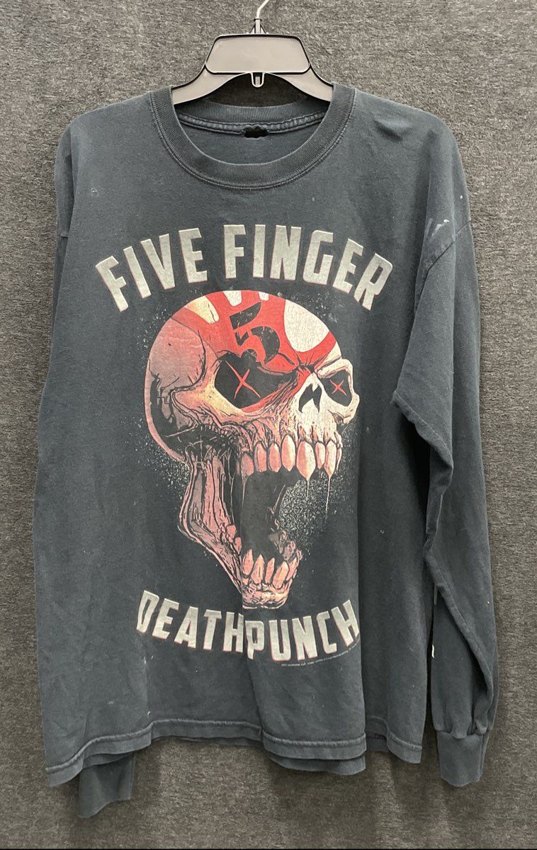 Vintage Five Finger Death Punch 2011 American Capitalist Tour Shirt L