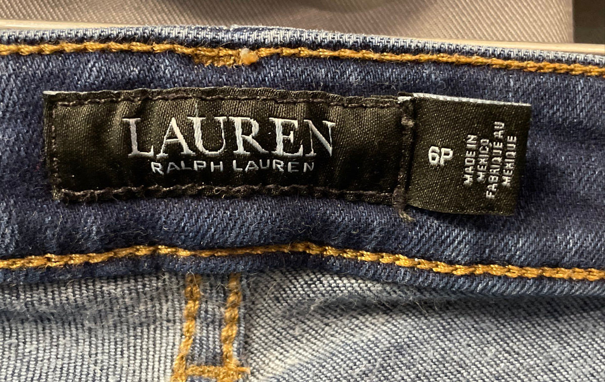 Lauren Ralph Lauren Women's Dark Wash Skinny Jeans Stretch Petite Sz 6P