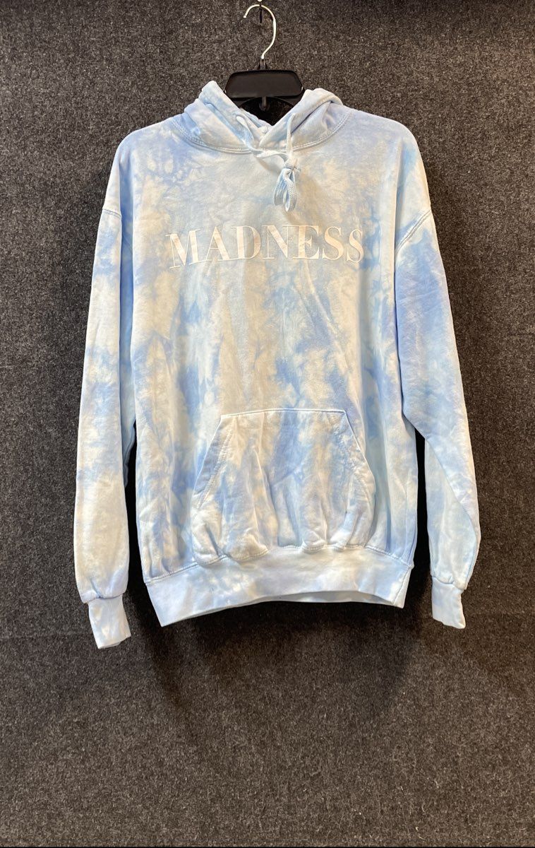 Maddie & Tae Women's Blue Tie Dye Madness Tour Pullover Hoodie Sz M
