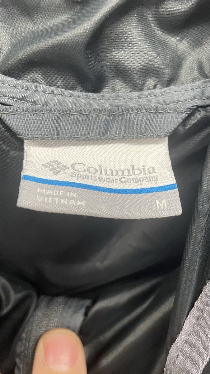 Columbia Men's Flash Forward Windbreaker Jacket Black Hooded Full Zip Size M