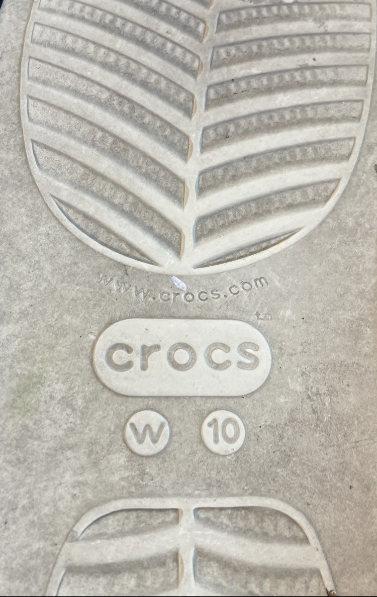 Crocs Classic Platform Slide Bone Off White Sandals Women's Size 10