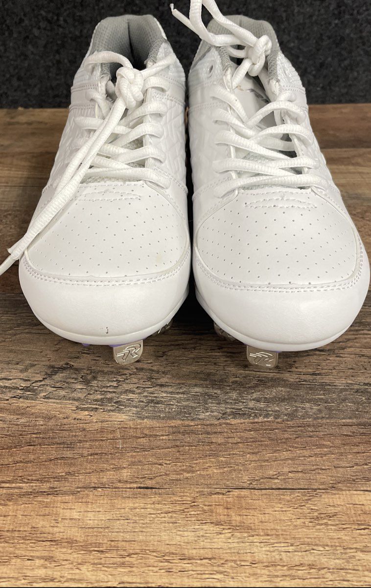 Rip-It White Metal Fastpitch Softball Cleats Women's Size 8