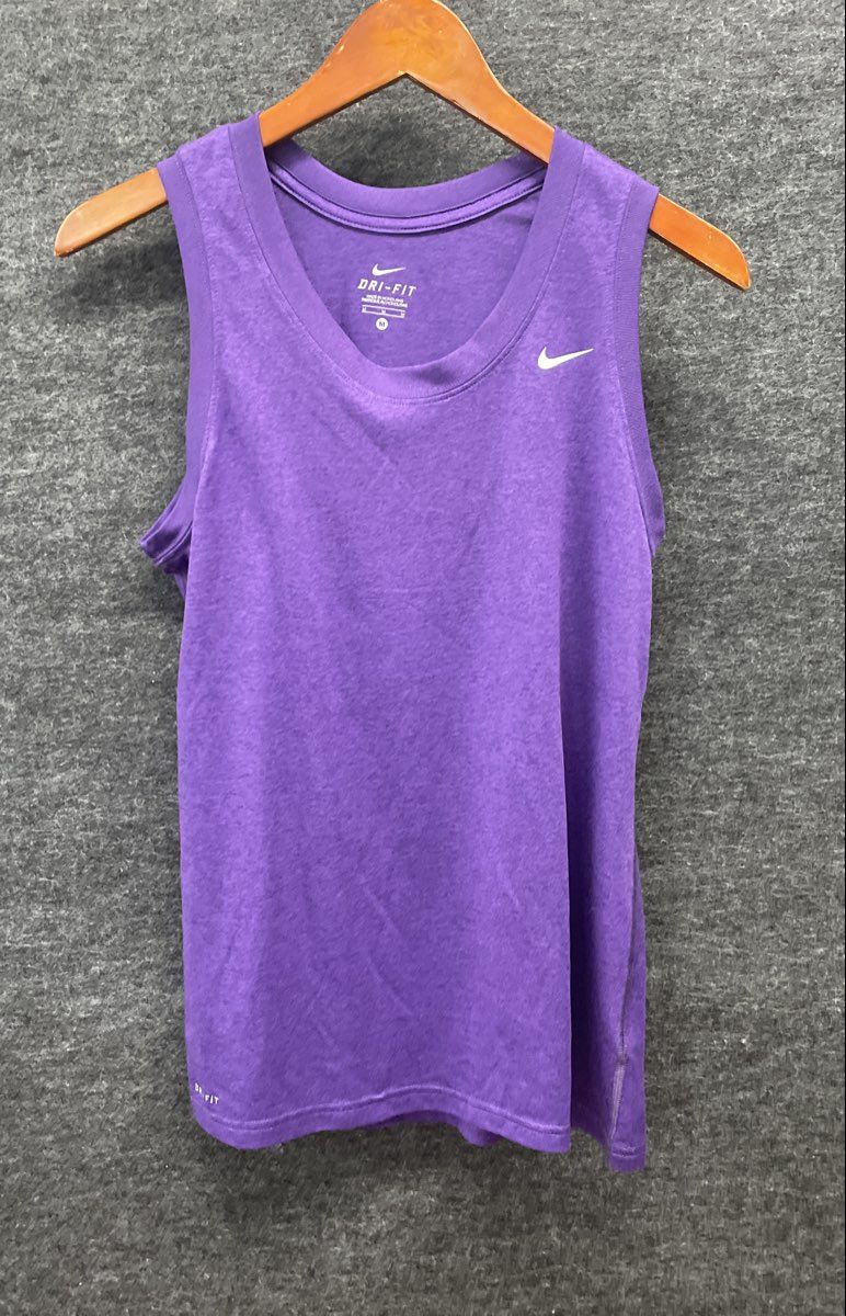 Nike Women's Purple Dri-Fit Sleeveless Athletic Training Tank Top Sz M