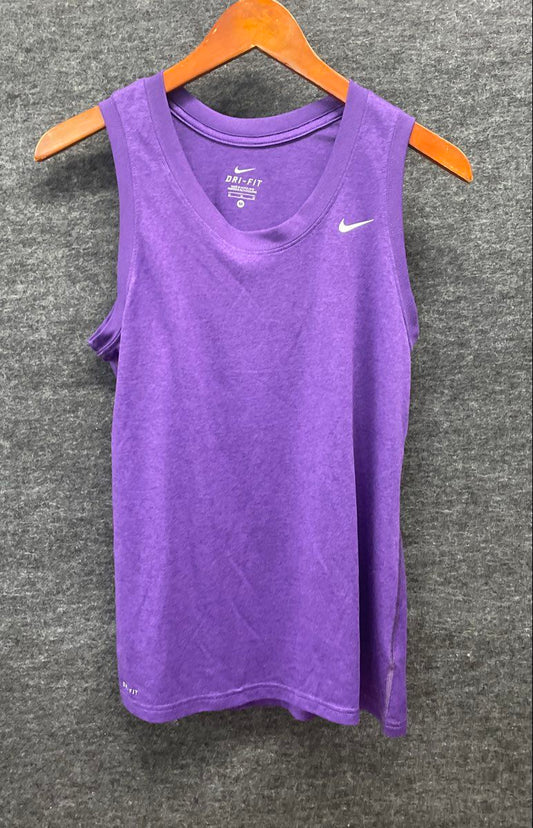 Nike Women's Purple Dri-Fit Sleeveless Athletic Training Tank Top Sz M