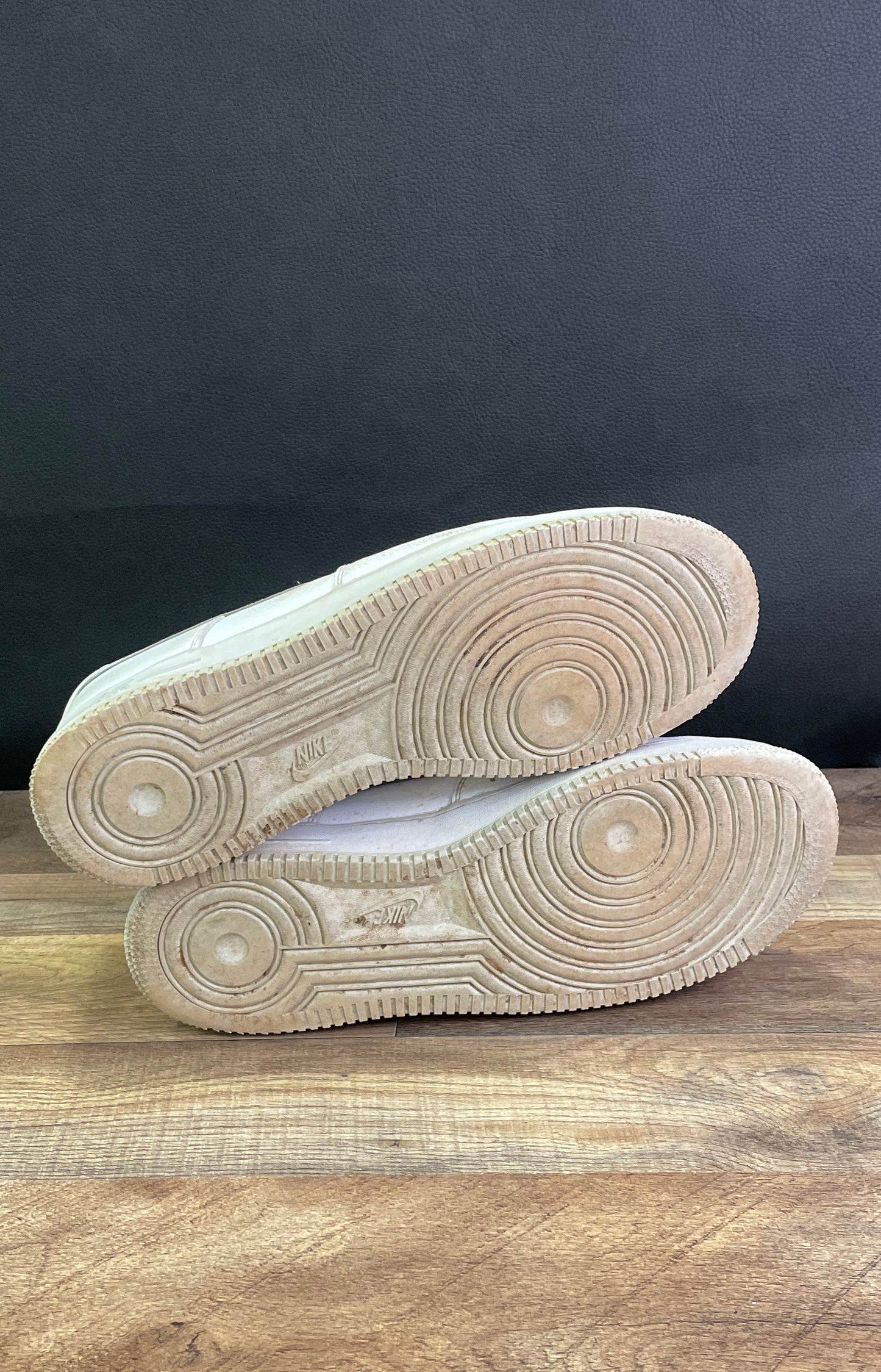 Nike Air Force 1 Low Triple White Leather Sneakers Men's Size 13
