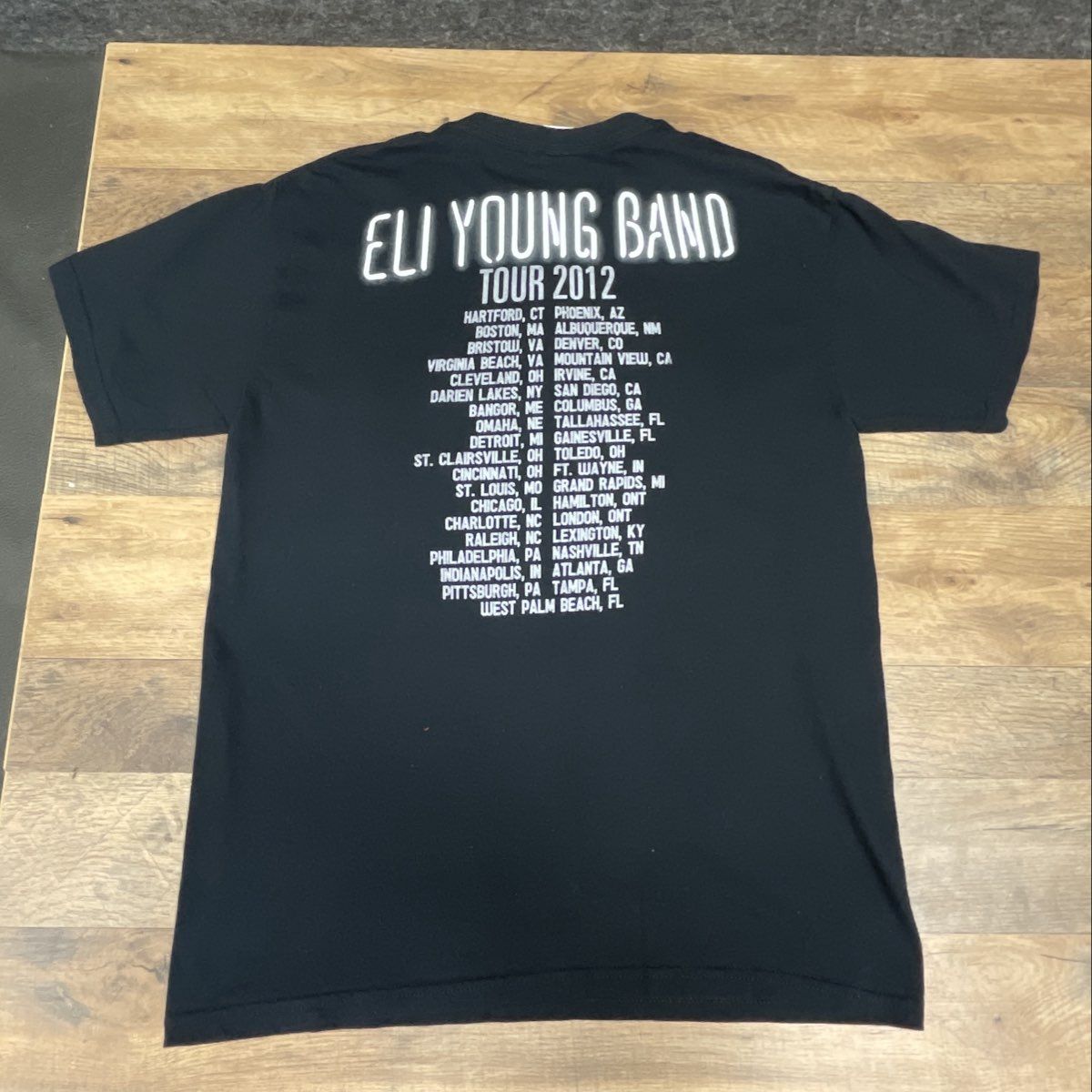 Eli Young Band Tour 2012 Country Music Concert T-Shirt Gildan Sz M