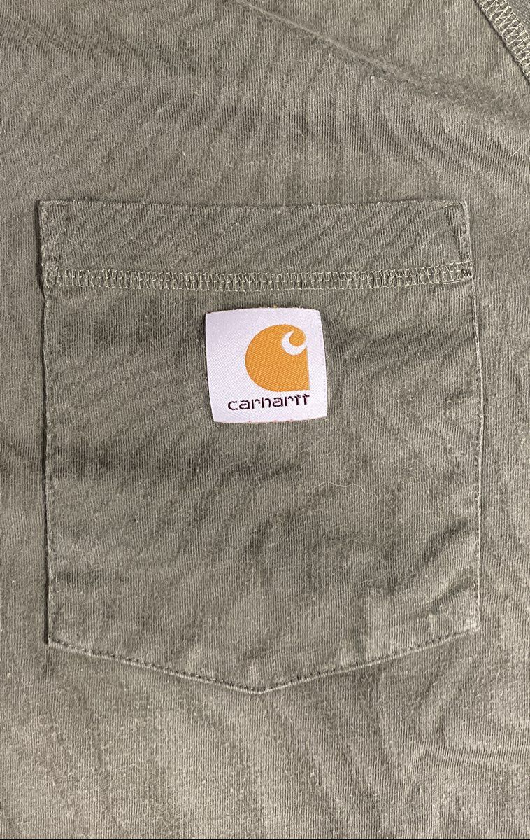 Carhartt Men's Relaxed Fit Force Midweight Pocket T-Shirt Lot of 2 Green Tan M