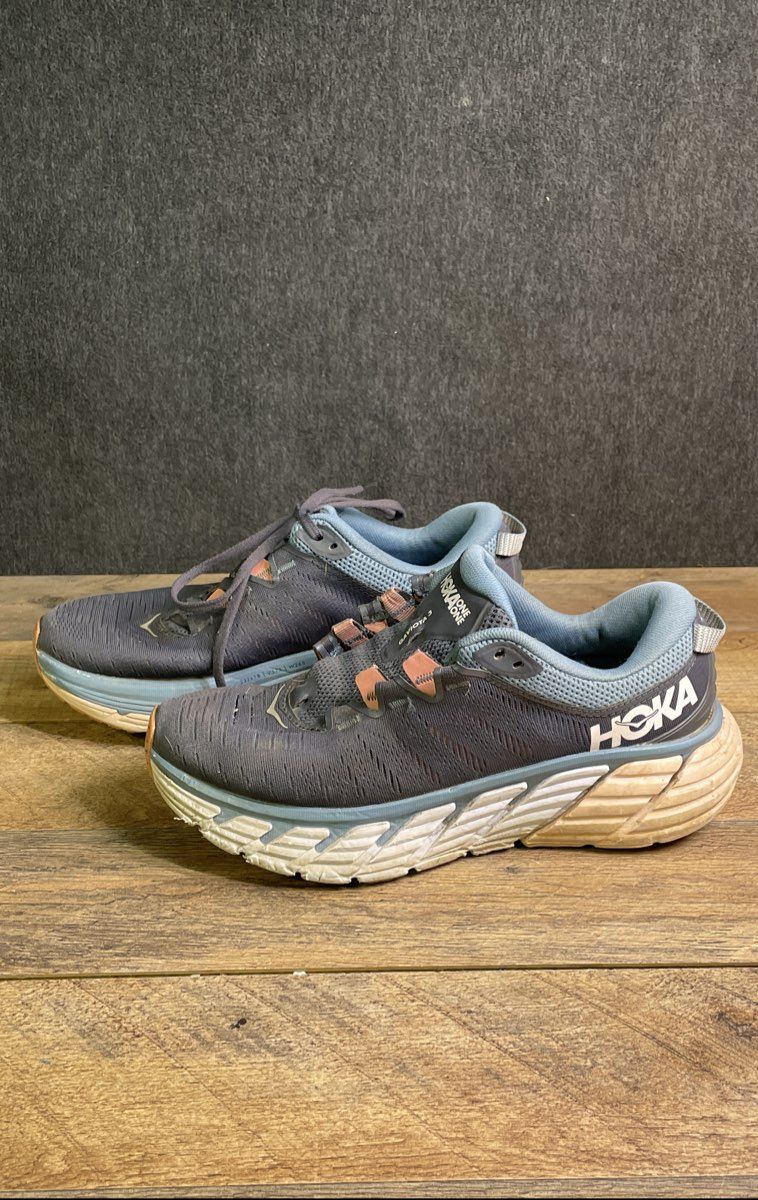 Hoka One One Gaviota 3 Obsidian Rosette Running Shoes Women's Size 8.5B
