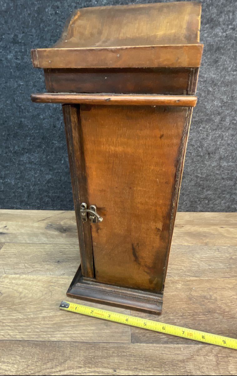 Vintage Traditional Wooden Mantel Clock Bonnet Top Quartz Battery Operated