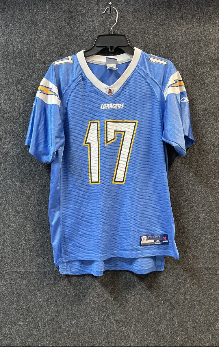 Reebok San Diego Chargers Philip Rivers #17 NFL Jersey Powder Blue Youth Sz XL