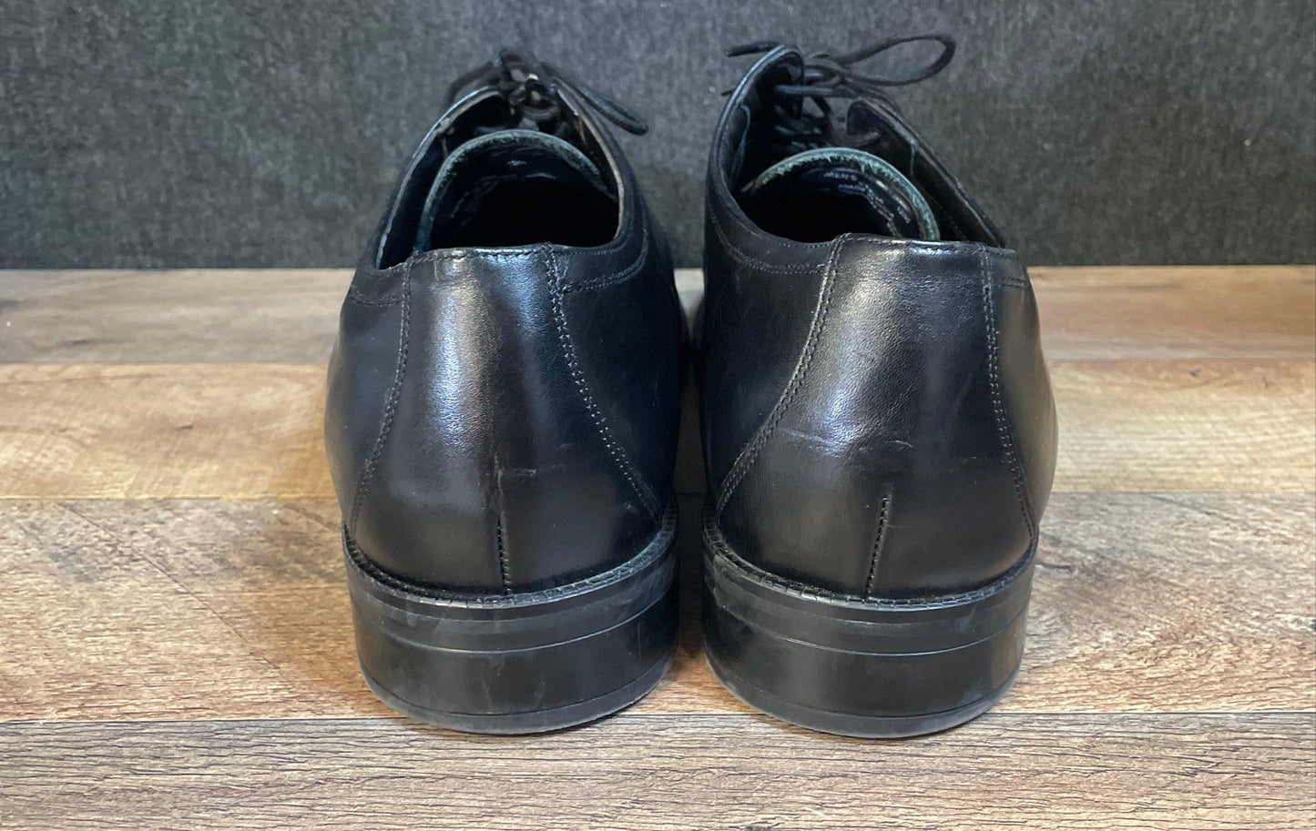 Cole Haan Grand 360 Waterproof Black Leather Cap Toe Derby Dress Shoes Size 12M